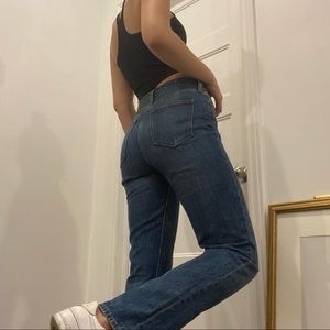 High Waisted Straight Leg Jeans
